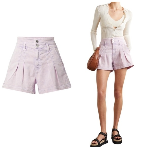 Veronica Beard Pants - Veronica Beard Lavender High Waist Shorts